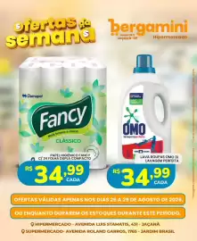 Catálogo Supermercado Bergamini Página 7: Papel higiênico fancy clássico €34,99, Lava roupas omo 3l €34,99