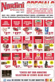 Nardini Specialties flyer week 35 Page 1