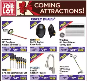 Ocean State Job Lot flyer week 35 Page 1: Moen bayhill kitchen faucet €199,99, PowerSmith 12" String Trimmer €79,99