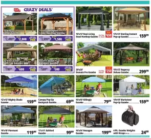 Ocean State Job Lot flyer week 35 Page 12: Sterling Instant Pop-up Gazebo €159,99, Killingly Gazebo €79,99