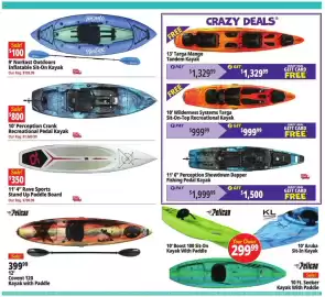 Ocean State Job Lot flyer week 35 Page 4: Pelican Covent 120 Kayak with Paddle €399,99