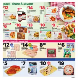 Loblaws flyer week 35 Page 3: Schneiders lunchmate stackers or kits €6,00, PC seafood bake & serve dip €10,00
