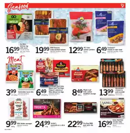 Loblaws flyer week 35 Page 7: Marcangelo chicken or pork souvlaki €13,99, Schneiders lunch kits €3,99