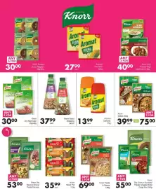 Save catalogue Page 23: Knorr Salad Dressing €37,99, Knorr Dry Cook In Sauces/ Potato/ Veggie Bake Soup Box €55,00