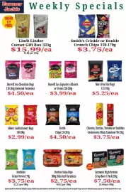 Farmer Jack's catalogue week 35 Page 9: Grainwaves Minis Cannister €3,75, Darrell Lea Chocolate Bags €4,50
