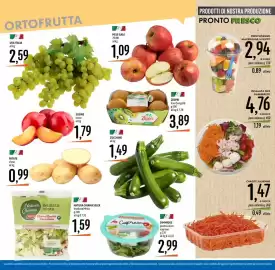 Volantino Emisfero Pagina 12: Natura Chiama Insalata mista €1,59, Carote julienne €1,47