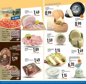 Volantino Emisfero Pagina 16: Cannelli Pancetta tesa stagionata €1,49, Valgrana Formaggio Piemontino all'etto €0,99