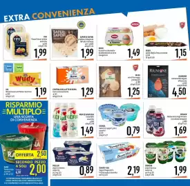 Volantino Emisfero Pagina 18: Selex mix di formaggi grattugiati €1,25, Kionas autentico yogurt greco €0,79
