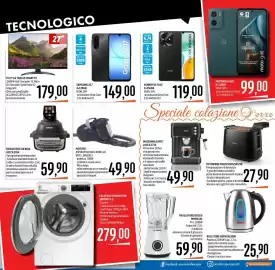 Volantino Emisfero Pagina 39: Samsung Galaxy A17 €149,00, Tostapane Philips HD2583/90 €27,90