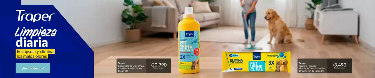 Catálogo Constructor Sodimac Página 6: Clean - traper eliminador de olor china concentrado pet urine 1 l €20.990,00
