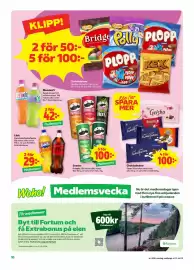Stora Coop reklamblad vecka 36 Sida 10: Läsk, Medlemspris, Chokladkakor €100,00