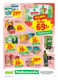Stora Coop reklamblad vecka 36 Sida 3: Färdigrätter €89,00, Smör, Medlemspris