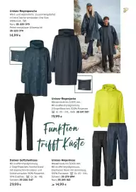 Tchibo Eduscho Flugblatt Seite 3: Unisex-Regenponcho €14,99, Unisex-Regenjacke €19,99