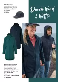Tchibo Eduscho Flugblatt Seite 7: Allwetter-Kappe €12,99, Damen-Softshellmantel €49,99