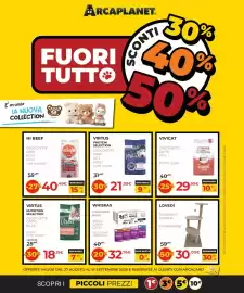 Volantino Arcaplanet Pagina 1: Crocchette gatto sterilised €29,99, LOVEDÌ Tiragraffi Florida €30,00