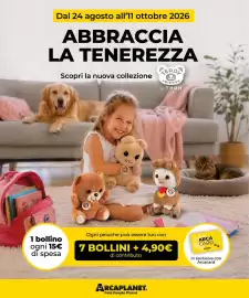 Volantino Arcaplanet Pagina 2: Peluche Teddy Friends by Thun €4,90