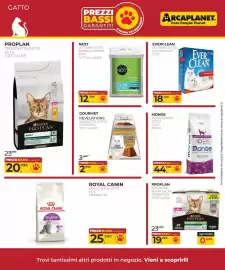 Volantino Arcaplanet Pagina 21: Lettiera gatto extra clumping Next €12,99, Gourmet revelations vaschetta gatto €2,99