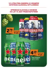 Groszek gazetka | Supermarket Strona 21: Piwo Harnas €2,79, Piwo Heineken €4,19
