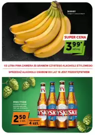 Groszek gazetka | Supermarket Strona 4: Banany €3,99, Piwo Tyskie €2,50
