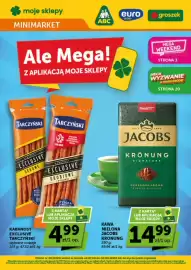 Groszek gazetka | Minimarket Strona 1: Kabanosy Exclusive Tarczyński €4,99, Kawa Mielona Jacobs Krönung €14,99
