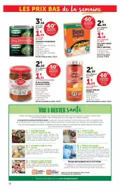 Catalogue U Express page 12: Ben's Original Riz Long Grain €4,06, Cassegrain Petits pois €5,01