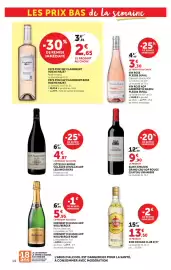 Catalogue U Express page 14: ROCHE MAZET CLAIREMENT ROSÉ €2,65, LES AMOURIERS CÔTES DU RHÔNE VILLAGES CHUSLAN AOP €4,87