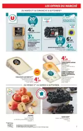 Catalogue U Express page 7: MOULES DE BOUCHOT U STG €4,83, ONETIK OSSAU-IRATY AOP €4,29