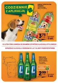 ABC gazetka | Supermarket Strona 14: Karma dla psa kiełbasa z wołowiną Tofik €3,75, Piwo bezalkoholowe Lech €2,99