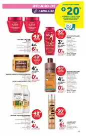 Catalogue Hyper U page 15: GARNIER MASQUE REMÈDE ULTRA DOUX €4,65, FRANCK PROVOST EXPERT NUTRI-FRIZZ €0,84