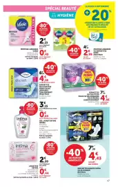 Catalogue Hyper U page 17: Always Serviettes ou culottes €4,56, TENA discreet €4,16