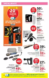 Catalogue Hyper U page 22: BaByliss SECHE-CHEVEUX AIR PRO 2200 €34,99, Demeliss Lisseur Kera Gold XL €31,99