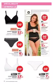 Catalogue Hyper U page 24: DIM SOUTIEN-GORGE SANS ARMATURES €13,23, DIM SLIP FEMME €7,63