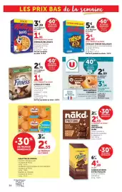 Catalogue Hyper U page 34: St Michel Galette Fourrée €2,55, Kellogg's TRÉSOR €7,07