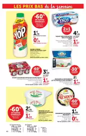 Catalogue Hyper U page 40: CASA AZZURRA Mozzarella €1,44, President Camembert €2,56