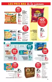 Catalogue Hyper U page 41: MARES Filets de merlu blanc €3,92, MINI BATONNETS GLACES MAGNUM €2,80