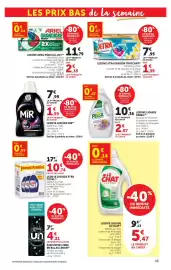 Catalogue Hyper U page 45: ARIEL GRANDIOSE €11,79, XTRA Lessive Evasion €7,95