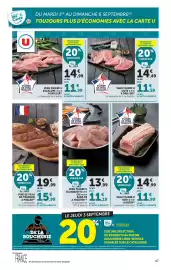 Catalogue Hyper U page 47: VEAU FILIERE U €11,99, Foire de veau €15,99
