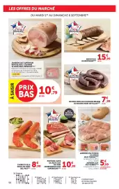 Catalogue Hyper U page 50: Le Porc Français Boudin Noir €7,99, Jambon cru italien €5,99