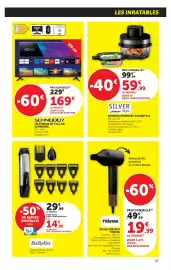 Catalogue Hyper U page 57: SILVER Style AIRFRYER CRISPNFRY SILVERSTYLE €59,99, SCHNEIDER TÉLÉVISEUR 40" FULL HD €169,00