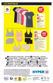 Catalogue Hyper U page 60: U Collection Chemise de nuit femme €4,95, BRASSIERE OU LOT DE 2 SLIPS/SHORTYS FEMME €5,45