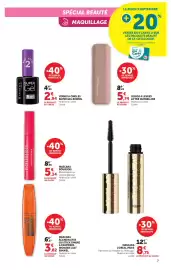 Catalogue Hyper U page 7: L'OREAL PARIS MASCARA €8,75, BOURJOIS MASCARA €5,34