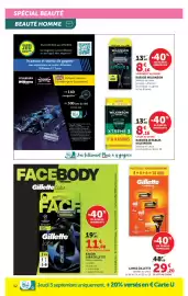 Catalogue Super U page 12: Gillette Fusion5 €29,20, WILKINSON RASAGE €8,16