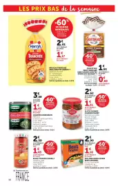 Catalogue Super U page 16: Cassegrain Petits pois €3,58, Charles Christ Saucisses Lentilles €2,62