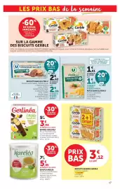 Catalogue Super U page 17: Gerlinéa Barres €3,94, Biscuits sans gluten U €2,62