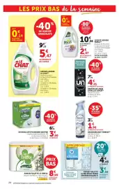Catalogue Super U page 24: Le Trèfle Papier Toilette €8,99, Swiffer Dry Refills €3,60