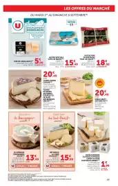 Catalogue Super U page 29: ONETIK TOMME BREBIS CHÈVRE €20,49, Pavé d'affinois €1,99