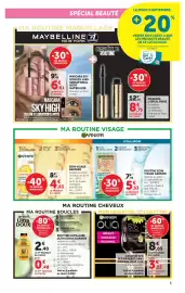 Catalogue Super U page 5: L'OREAL PARIS MASCARA €8,75, GARNIER Ultra DOUX €2,40