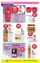 Catalogue Super U page 8: GARNIER MASQUE REMÈDE ULTRA DOUX €4,65, FRANCK PROVOST EXPERT NUTRI-FRIZZ €5,04