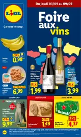 Catalogue Lidl semaine 36 page 1: Crevettes ASC entières cuites €6,99, Heineken Bière blonde €4,37