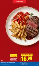 Catalogue Lidl semaine 36 page 13: L'ÉTAL DU BOUCHER Rumsteak de bœuf €16,99